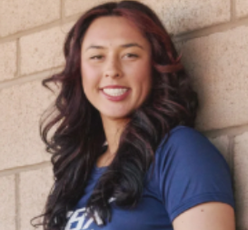 Sophia Nugent, catching instructor at So Cal Defense Academy